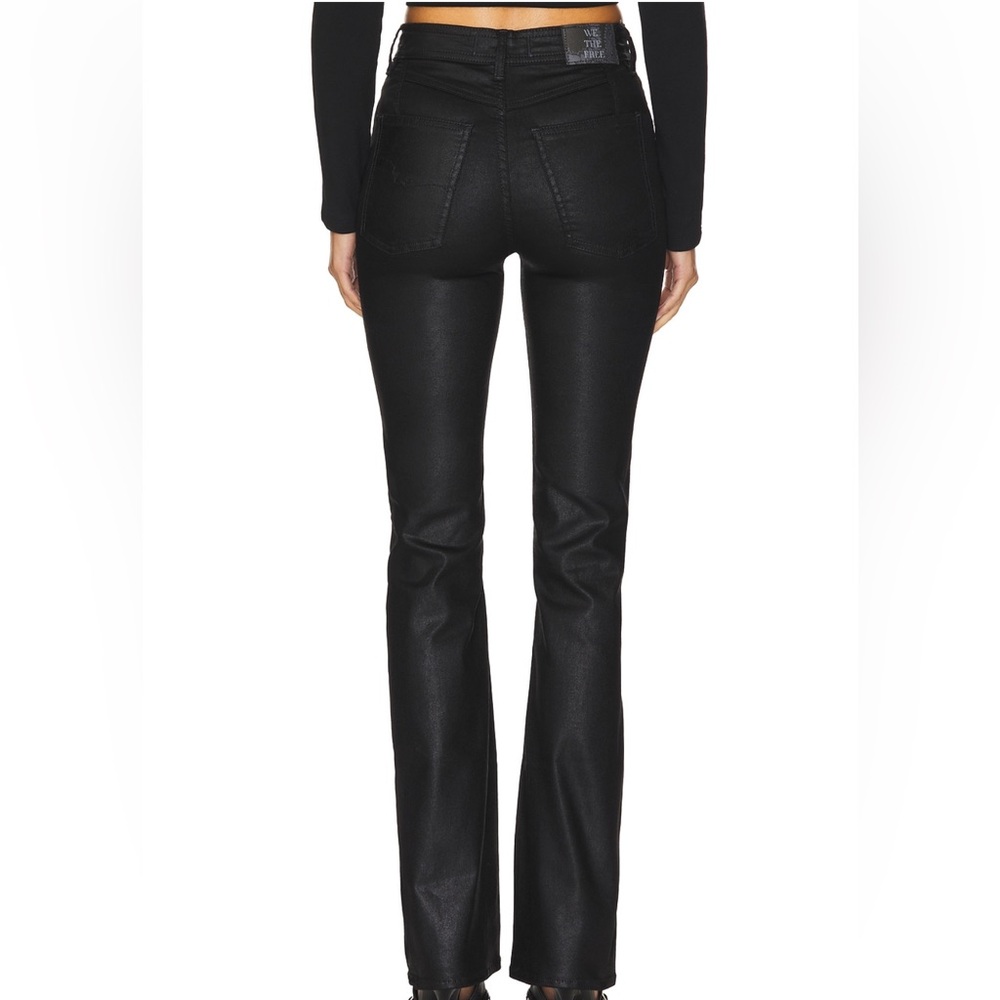 We The Free xena Black coated Straight Leg Jeans